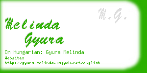 melinda gyura business card